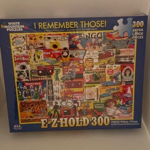 White Mountain Puzzle, “I Remember Those!” 300 Extra Large Pieces - New in Box
